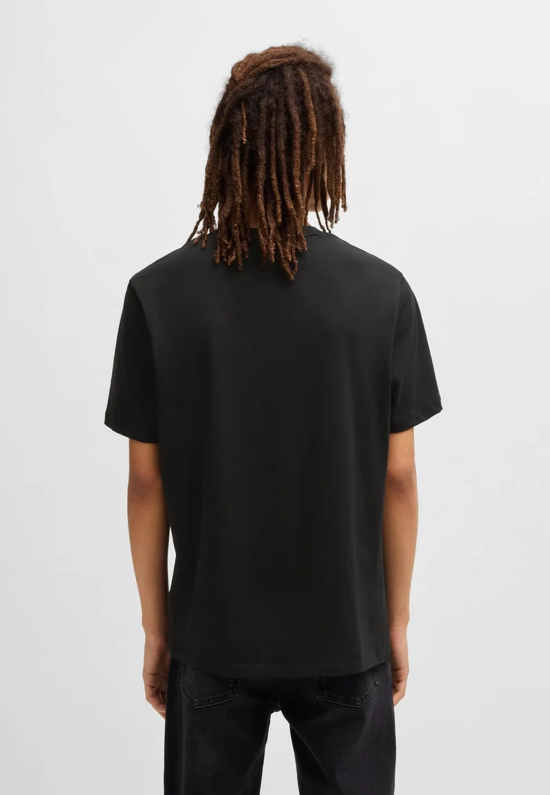 HUGO Cotton-jersey T-shirt with logo print